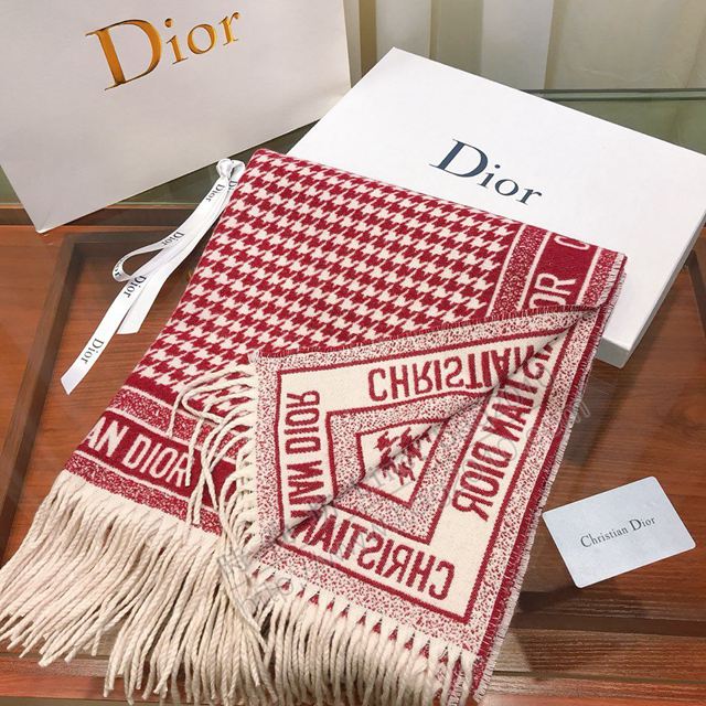 Dior圍巾 羊絨混紡 迪奧女長圍巾 Dior印花披肩  llwj6478
